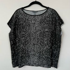 Like New Eileen Fisher Tencel Bateau Neck Top